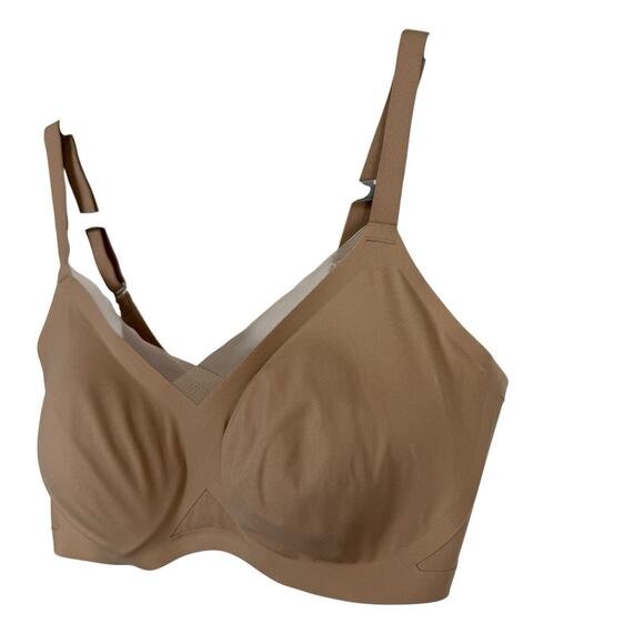 HONEYLOVE CROSSOVER WIRELESS BRA SAND Nude SIZE Medium 36B/C - Picture 3 of 8